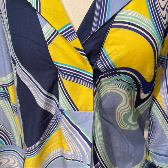 Camicetta Snob Maxi Dress Cotton Silk Size 42 - Picture 3 of 7